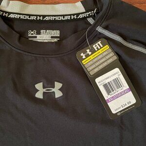 Men's Under Armour Compression Heat Gear 2XL Black Long Sleeve